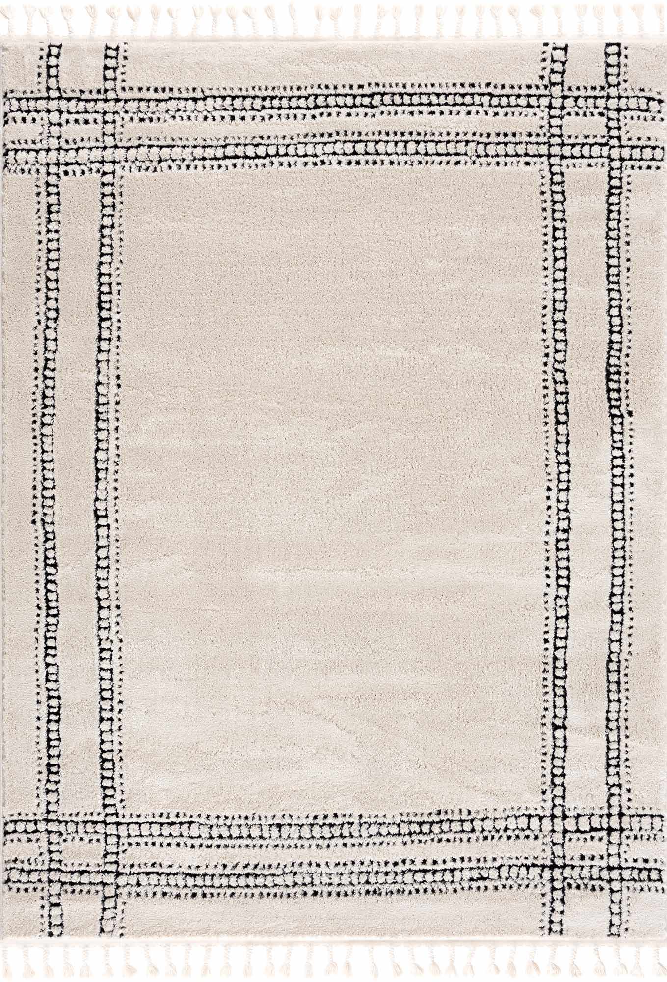 Ryuu Black & White Area Rug - Clearance by Boutique Rugs