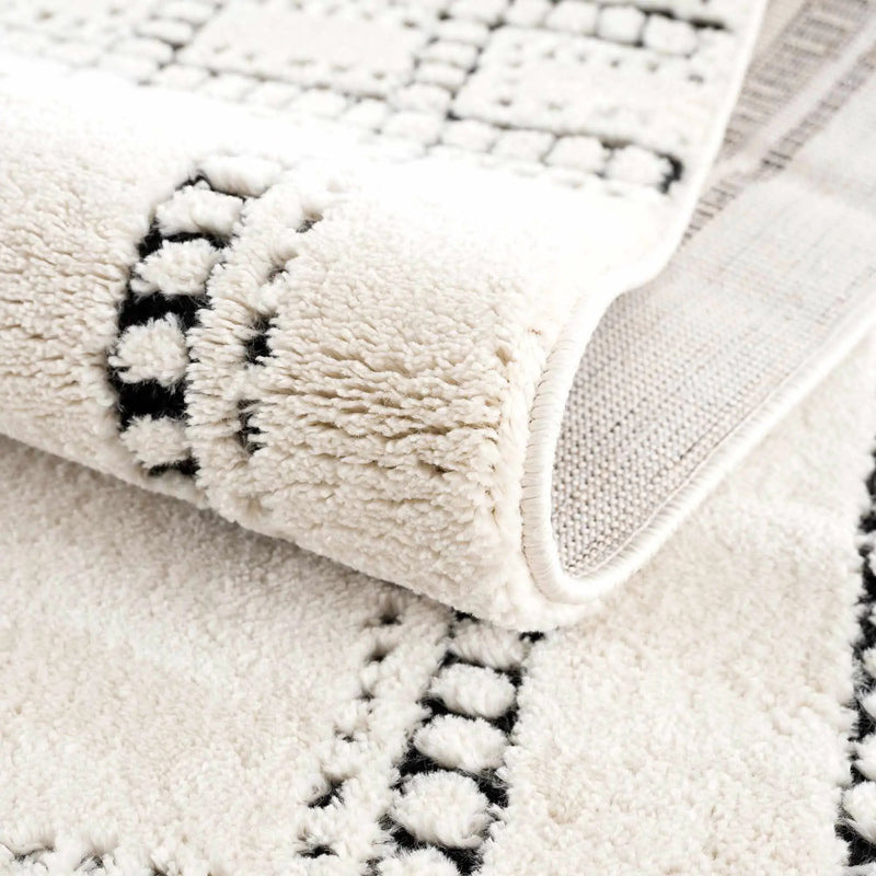 Ryuu Black & White Area Rug - Clearance by Boutique Rugs