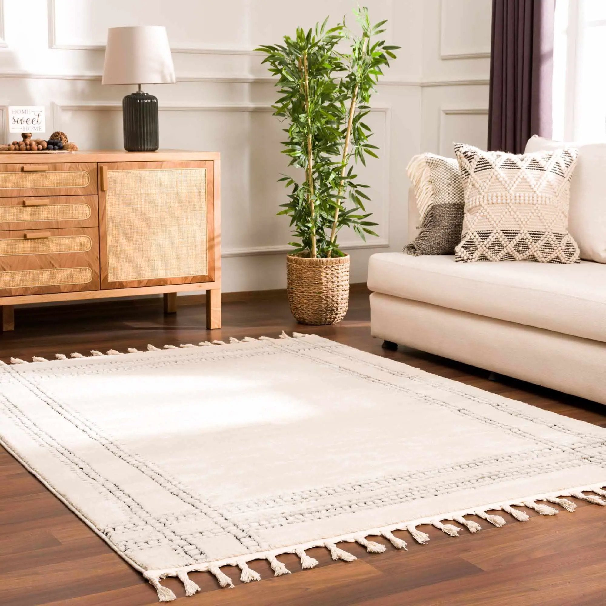 Ryuu Black & White Area Rug - Clearance by Boutique Rugs
