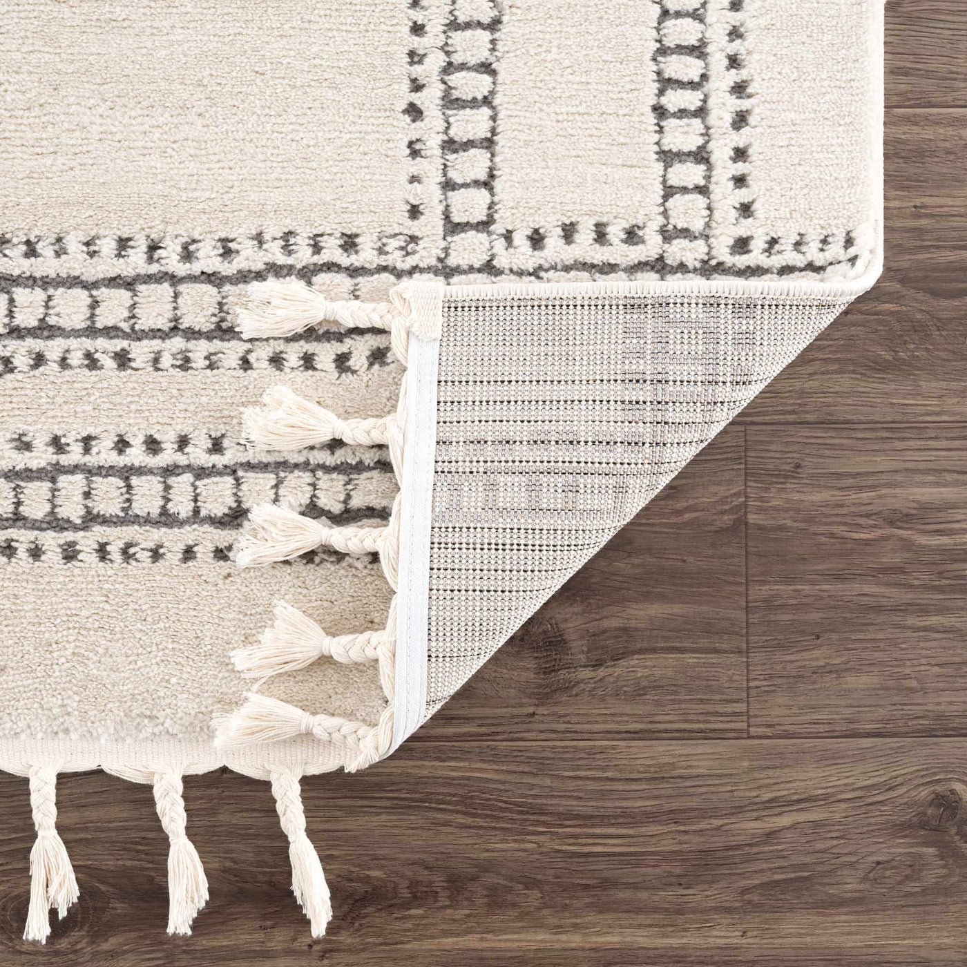 Ryuu Ivory & Gray Area Rug by Boutique Rugs