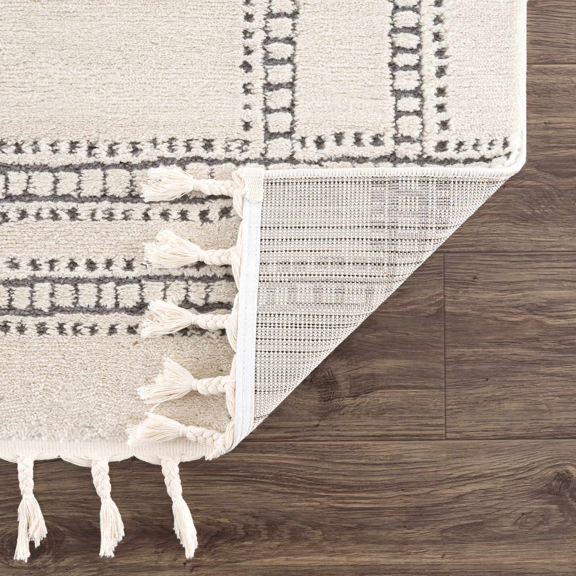 Ryuu Ivory & Gray Area Rug by Boutique Rugs