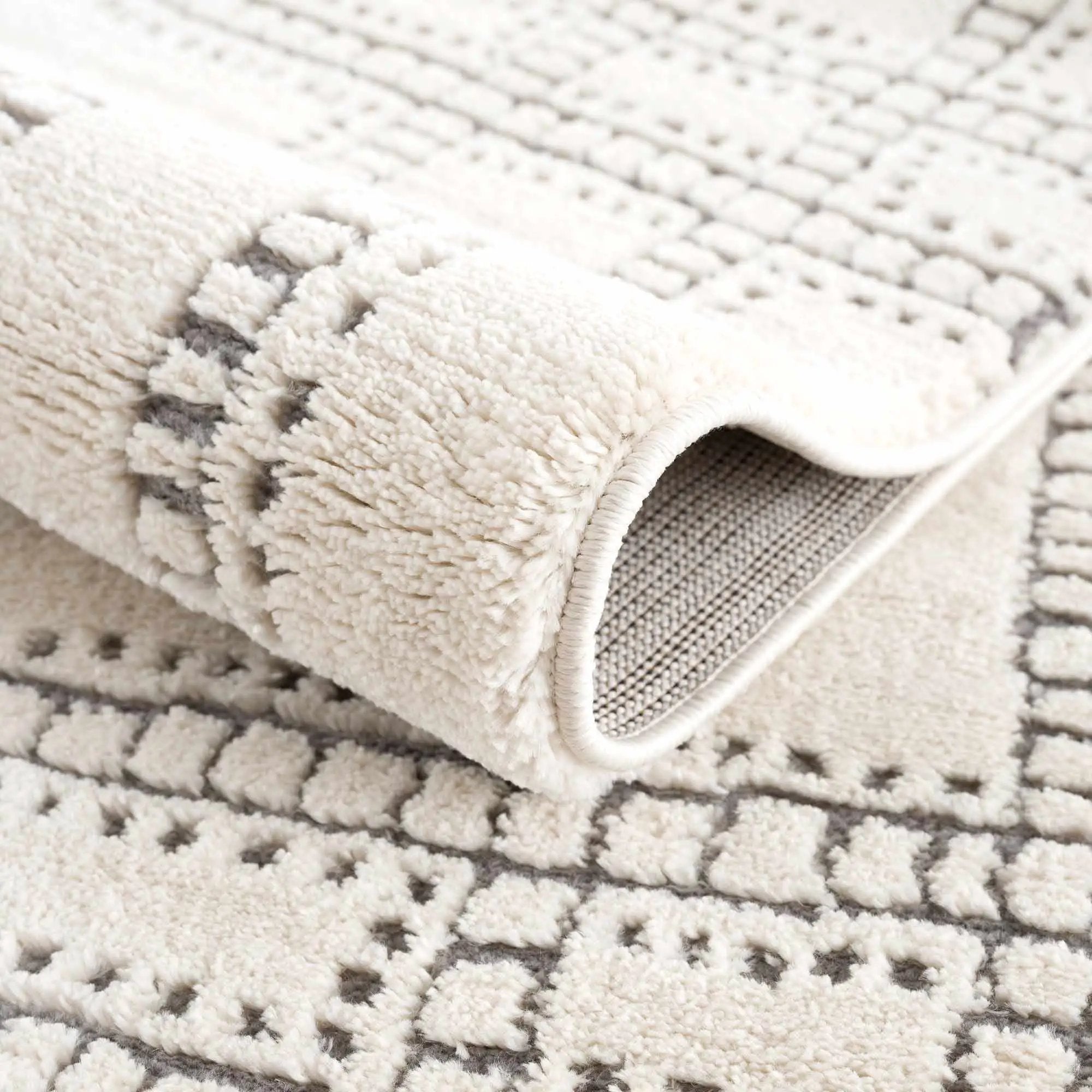 Ryuu Ivory & Gray Area Rug by Boutique Rugs