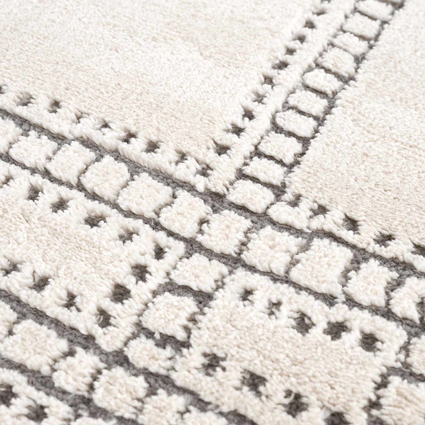 Ryuu Ivory & Gray Area Rug by Boutique Rugs