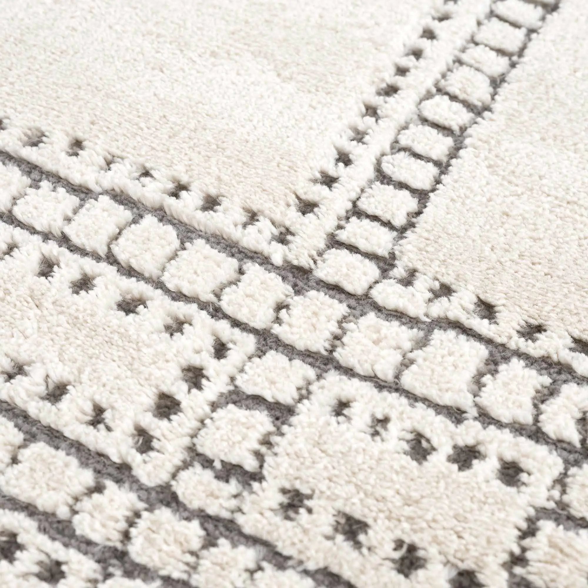 Ryuu Ivory & Gray Area Rug by Boutique Rugs