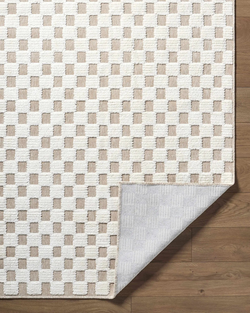 Anthea Light Gray Washable Area Rug by Boutique Rugs