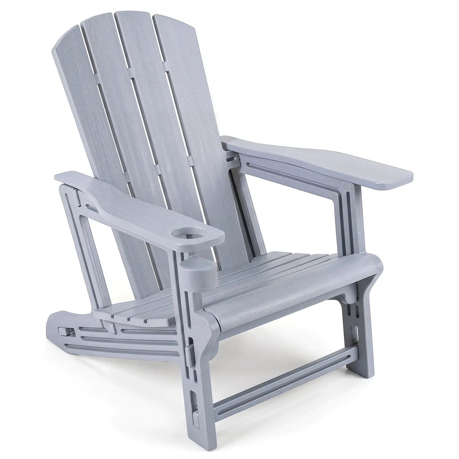 HDPE Adirondack Chair with Realistic Wood Grain by DirectDeals