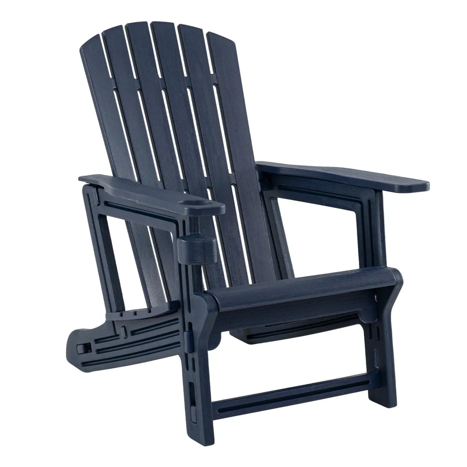 Adirondack Chair with Cup Holder - Weather-Resistant HDPE by DirectDeals