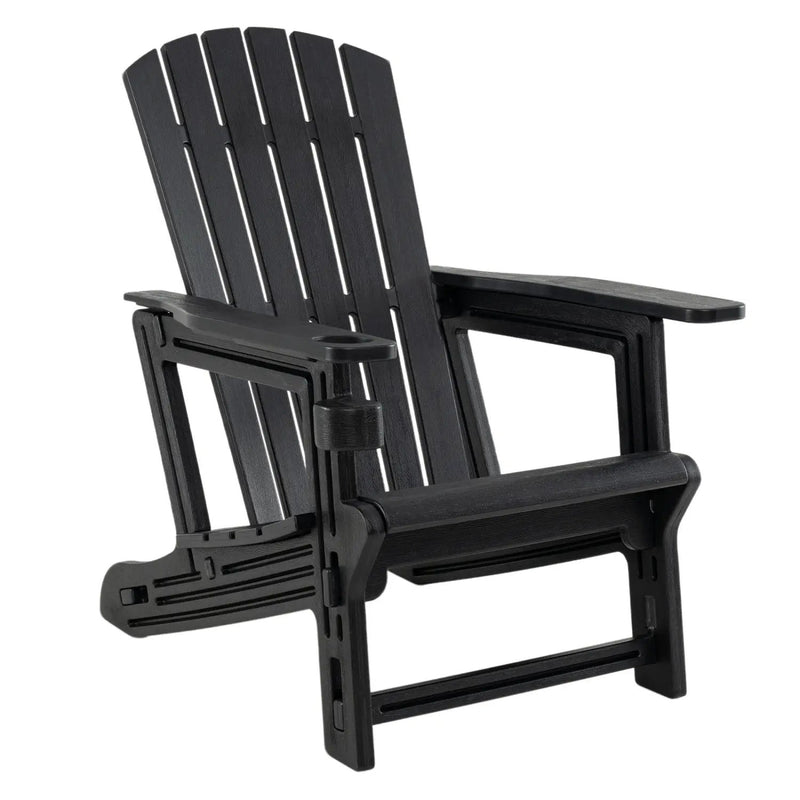 Adirondack Chair with Cup Holder - Weather-Resistant HDPE by DirectDeals