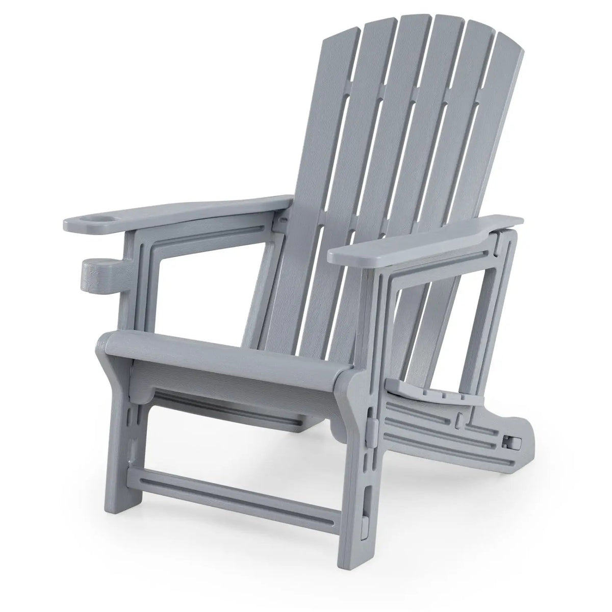 Adirondack Chair with Cup Holder - Weather-Resistant HDPE by DirectDeals