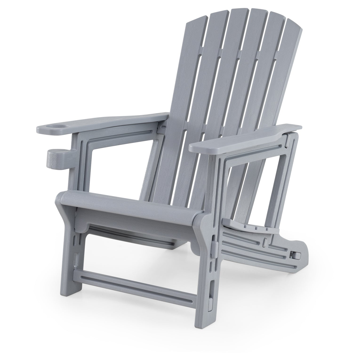 Adirondack Chair with Cup Holder - Weather-Resistant HDPE by DirectDeals