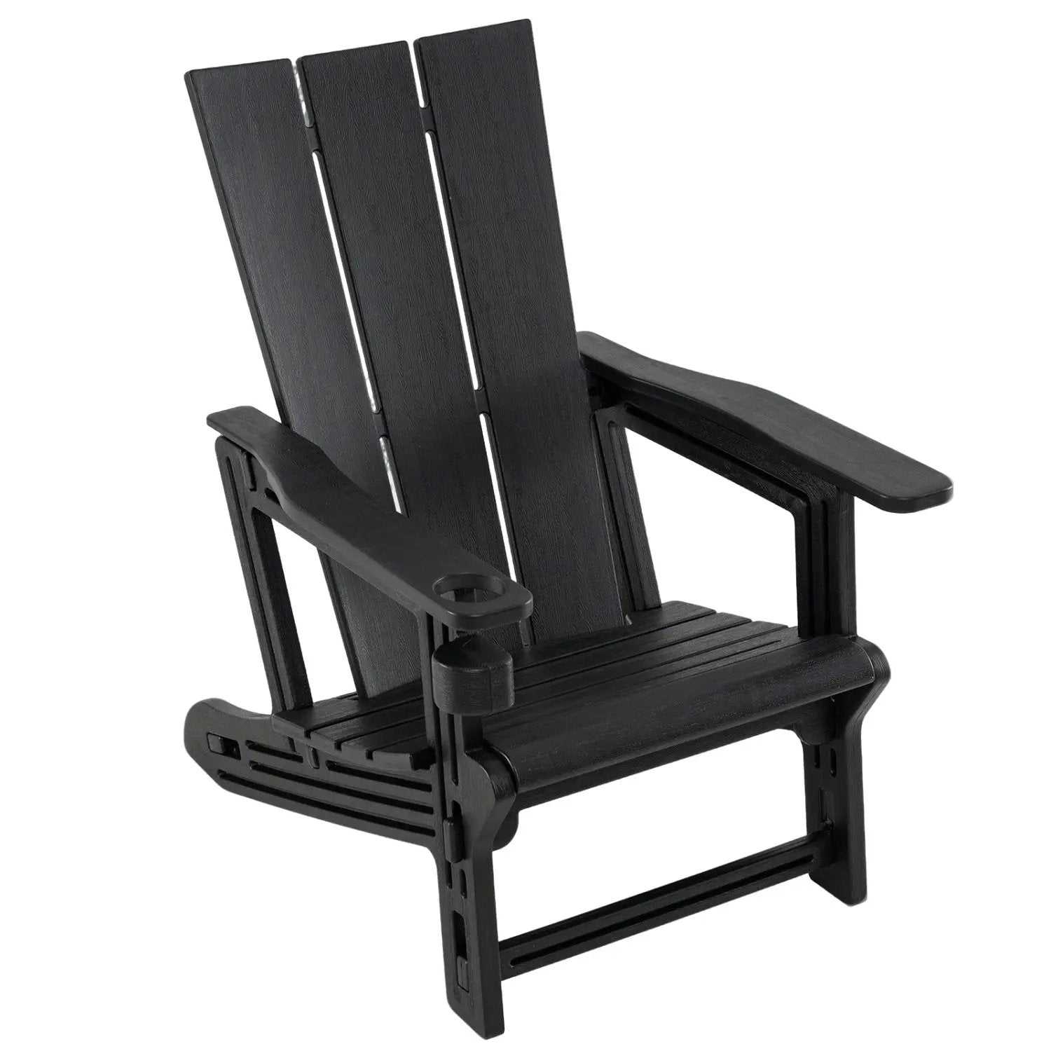 Adirondack Chair with Cup Holder - HDPE Outdoor Seating by DirectDeals