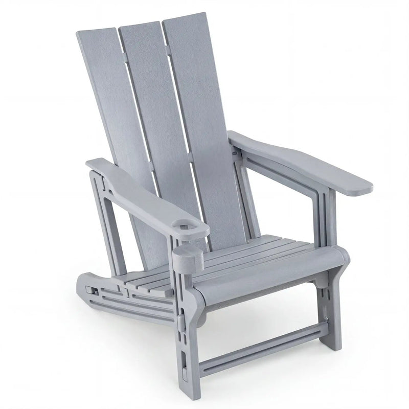 Adirondack Chair with Cup Holder - HDPE Outdoor Seating by DirectDeals