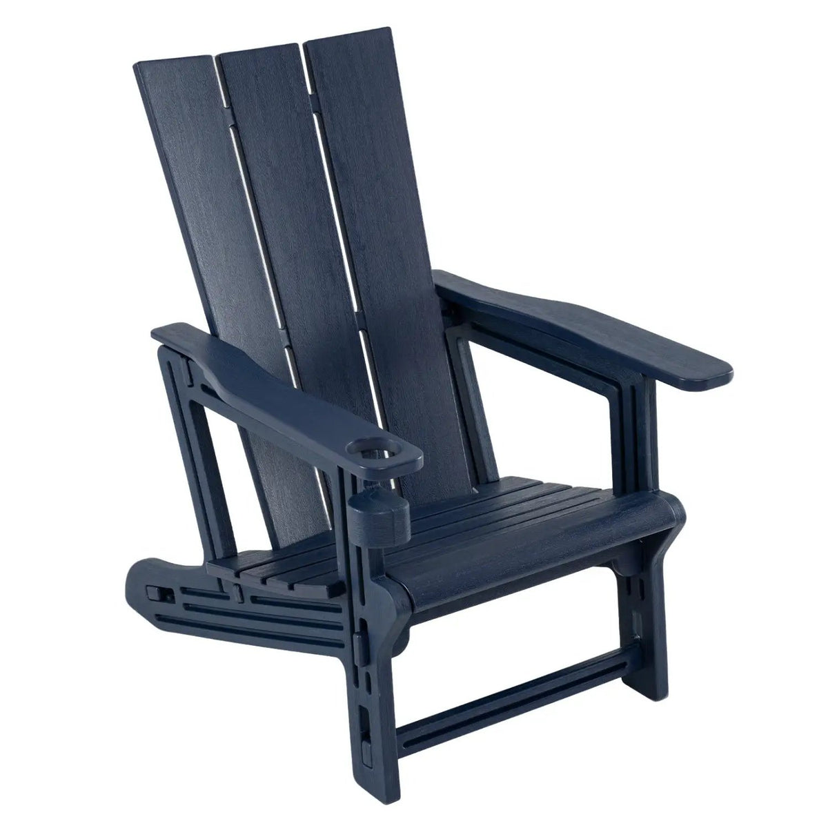 Adirondack Chair with Cup Holder - HDPE Outdoor Seating by DirectDeals