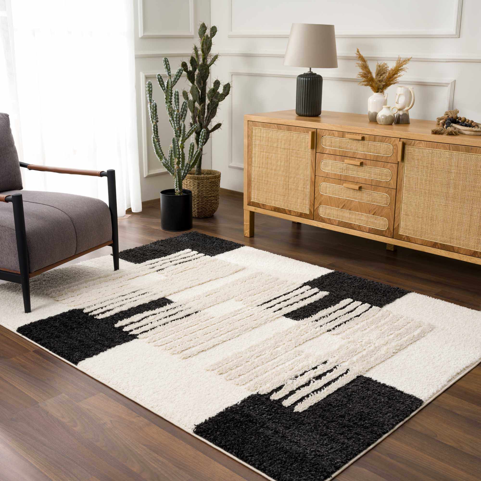 Astro Modern Shag Area Rug - Clearance by Boutique Rugs