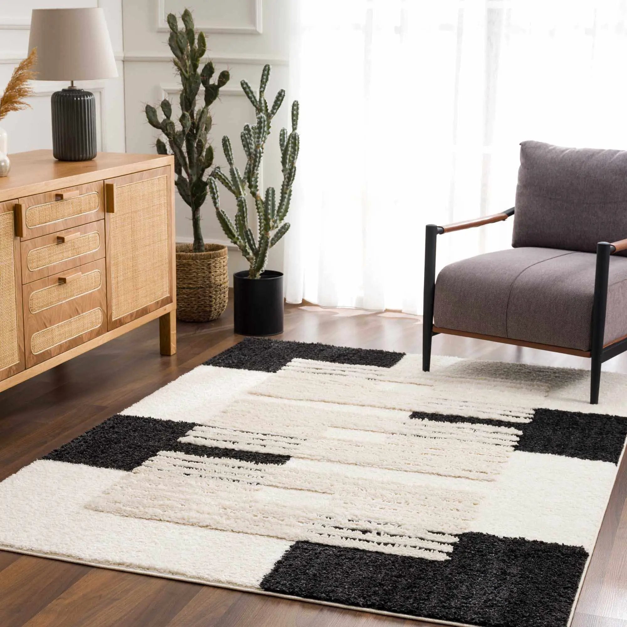 Astro Modern Shag Area Rug - Clearance by Boutique Rugs