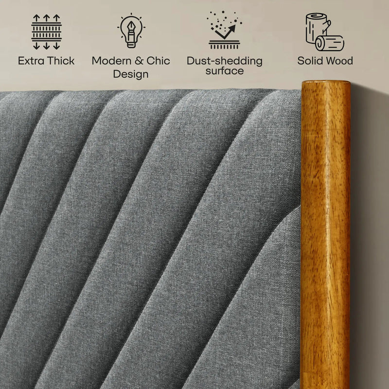 Astoria Solid Wood Bed Frame by Megsu