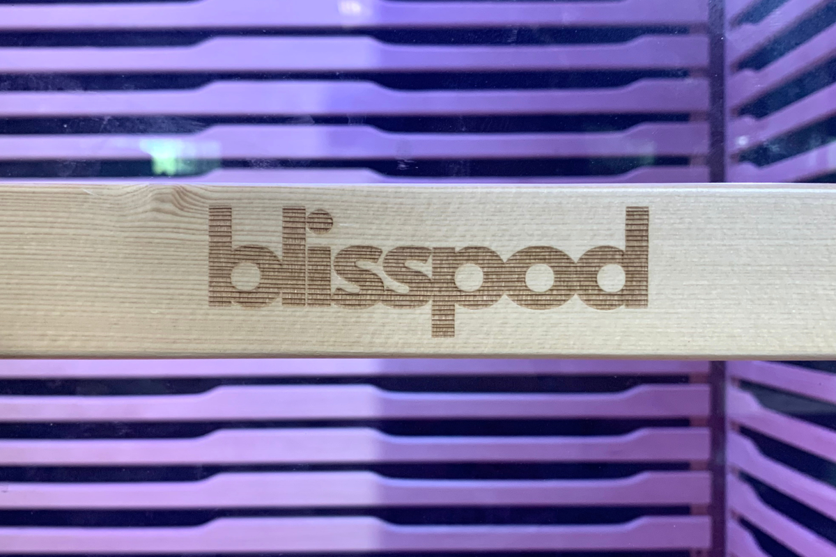 Blisspod | Helsinki | Full Spectrum Ultimate Indoor Sauna | Red Light Therapy | 2 Person, installed in a room