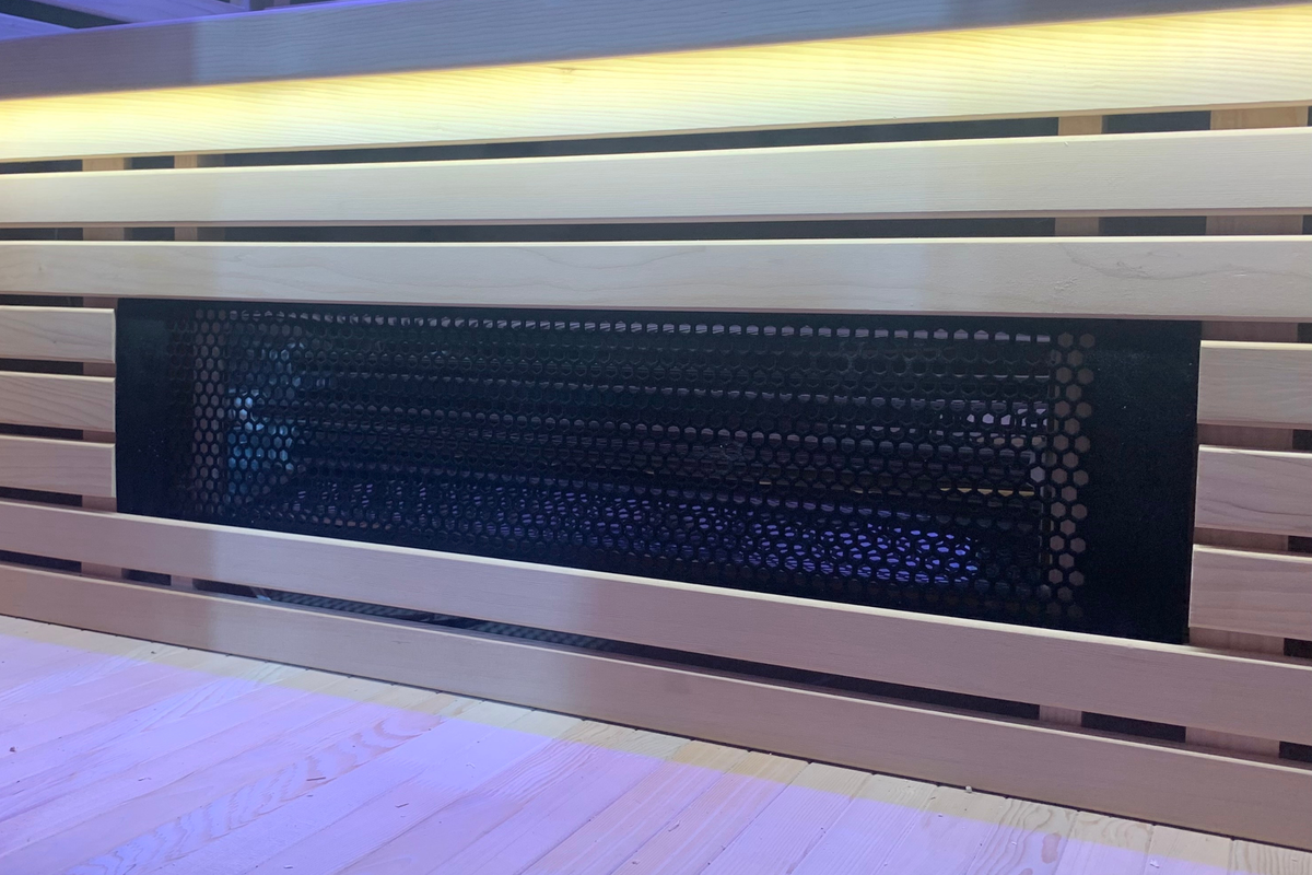 Blisspod | Helsinki | Full Spectrum Ultimate Indoor Sauna | Red Light Therapy | 2 Person, installed in a room