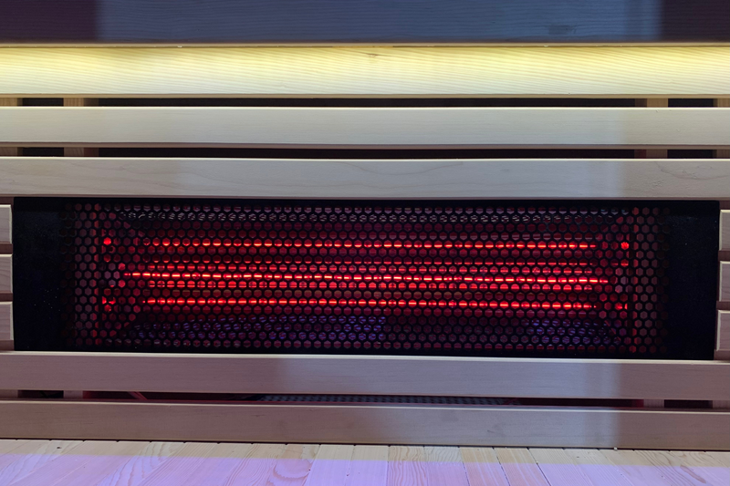 Blisspod | Helsinki | Full Spectrum Ultimate Indoor Sauna | Red Light Therapy | 2 Person, installed in a room