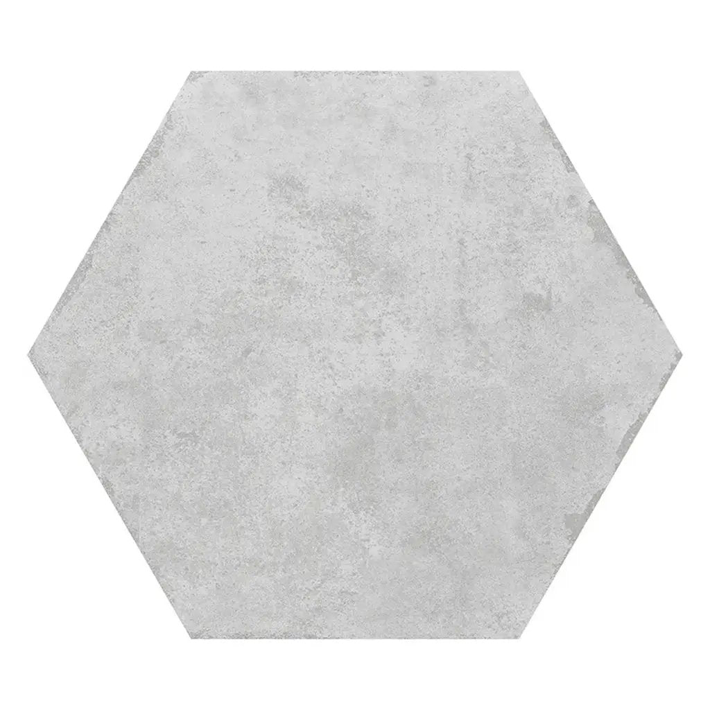 Soft White 9x11 Matte Hexagon Porcelain Tile (16 pack, 8.07 sq ft/case) by Apollo Tile