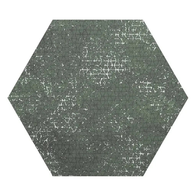 Olive Green 9x11 Textured Hexagon Porcelain Tile (16 pack, 8.07 sq ft/case) by Apollo Tile