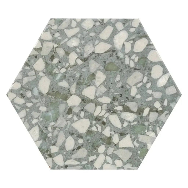 Sage Green 9x11 Matte Hexagon Porcelain Tile (16 pack, 8.07 sq ft/case) by Apollo Tile