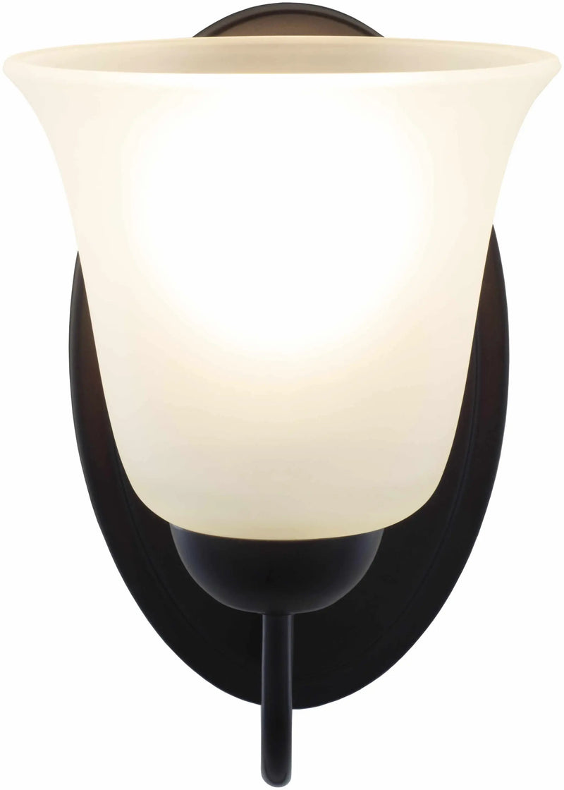 Heysham Black Iron Wall Sconce - Clearance by Boutique Rugs
