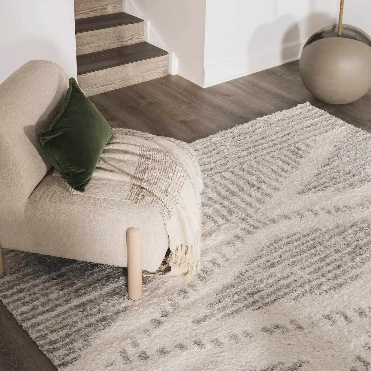 Trunding Plush Area Rug in Gray by Boutique Rugs