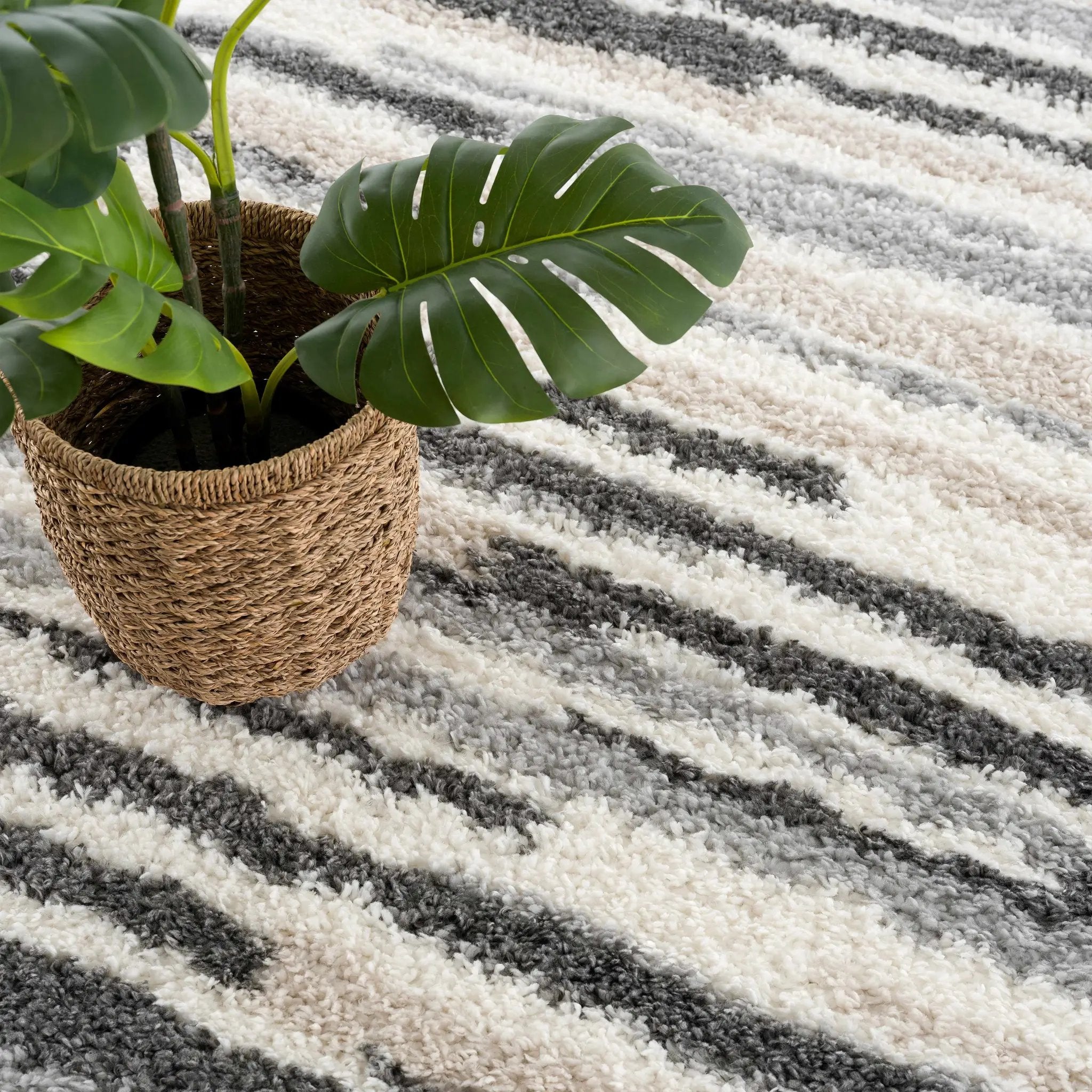 Zoya Irregular Striped Area Rug by Boutique Rugs