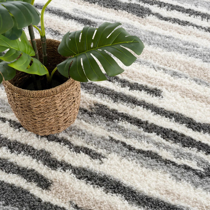 Zoya Irregular Striped Area Rug by Boutique Rugs