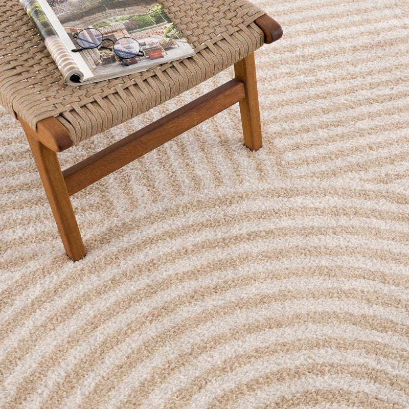 Allard Beige Washable Area Rug by Boutique Rugs