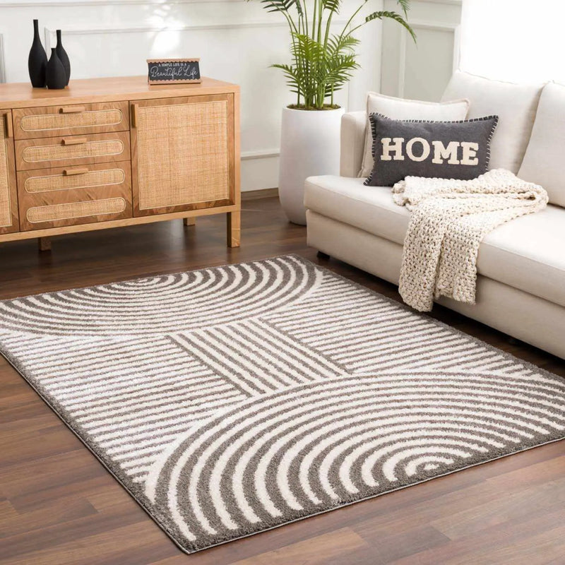 Allard Charcoal Washable Area Rug by Boutique Rugs