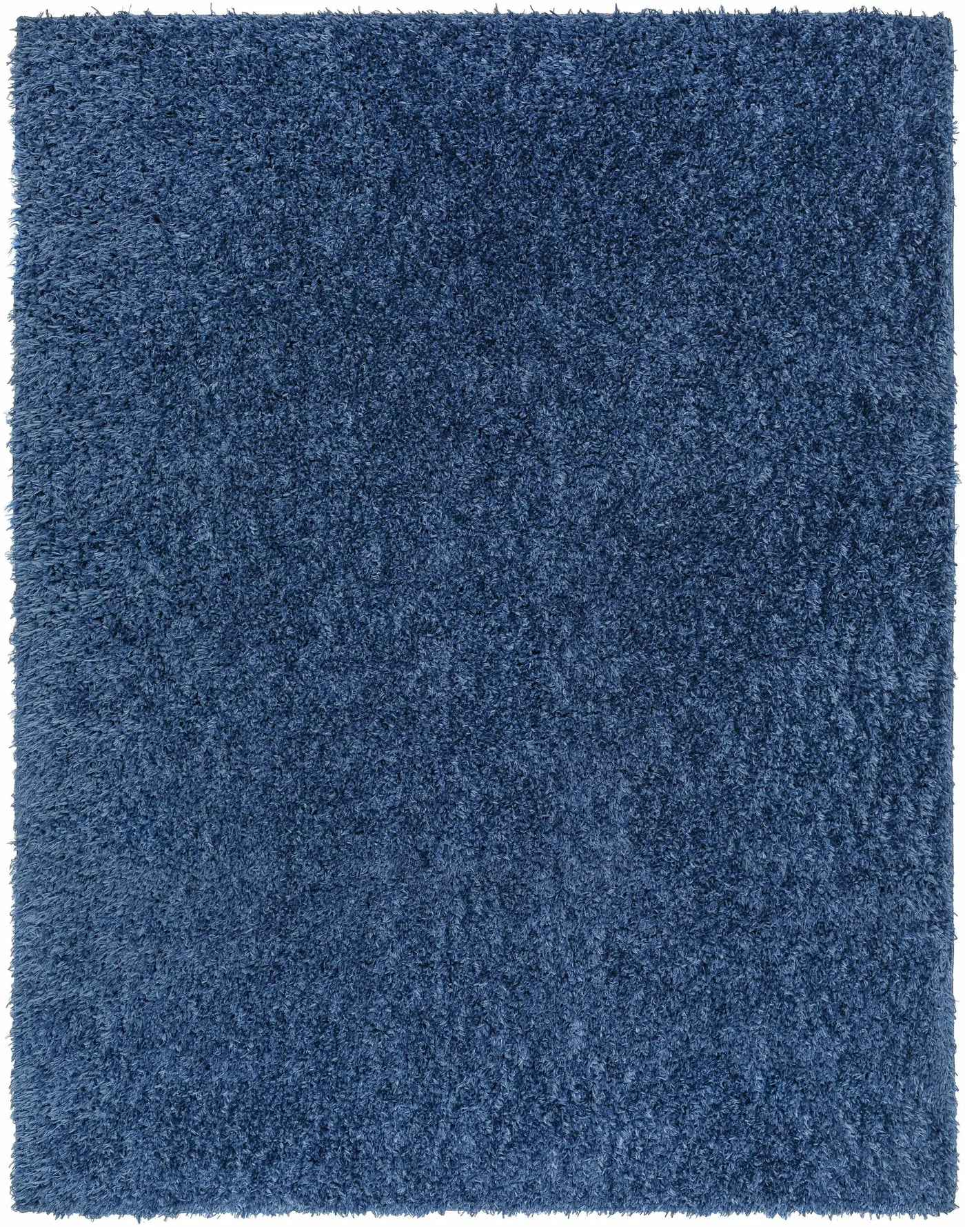 Faina Solid Dark Blue Shag Washable Area Rug - Clearance by Boutique Rugs