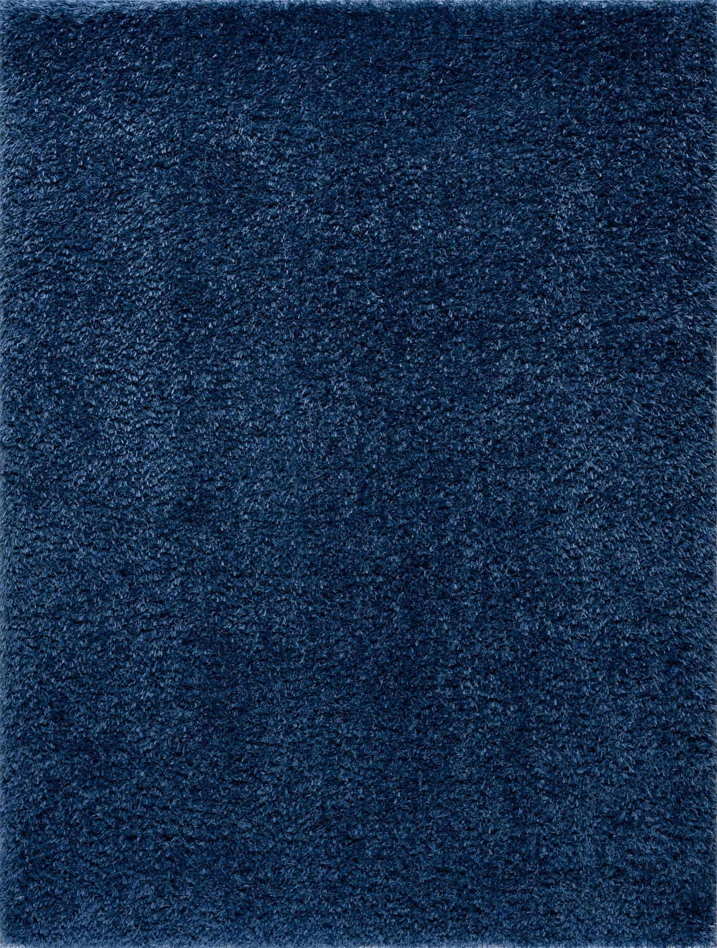 Faina Solid Dark Blue Shag Washable Area Rug - Clearance by Boutique Rugs