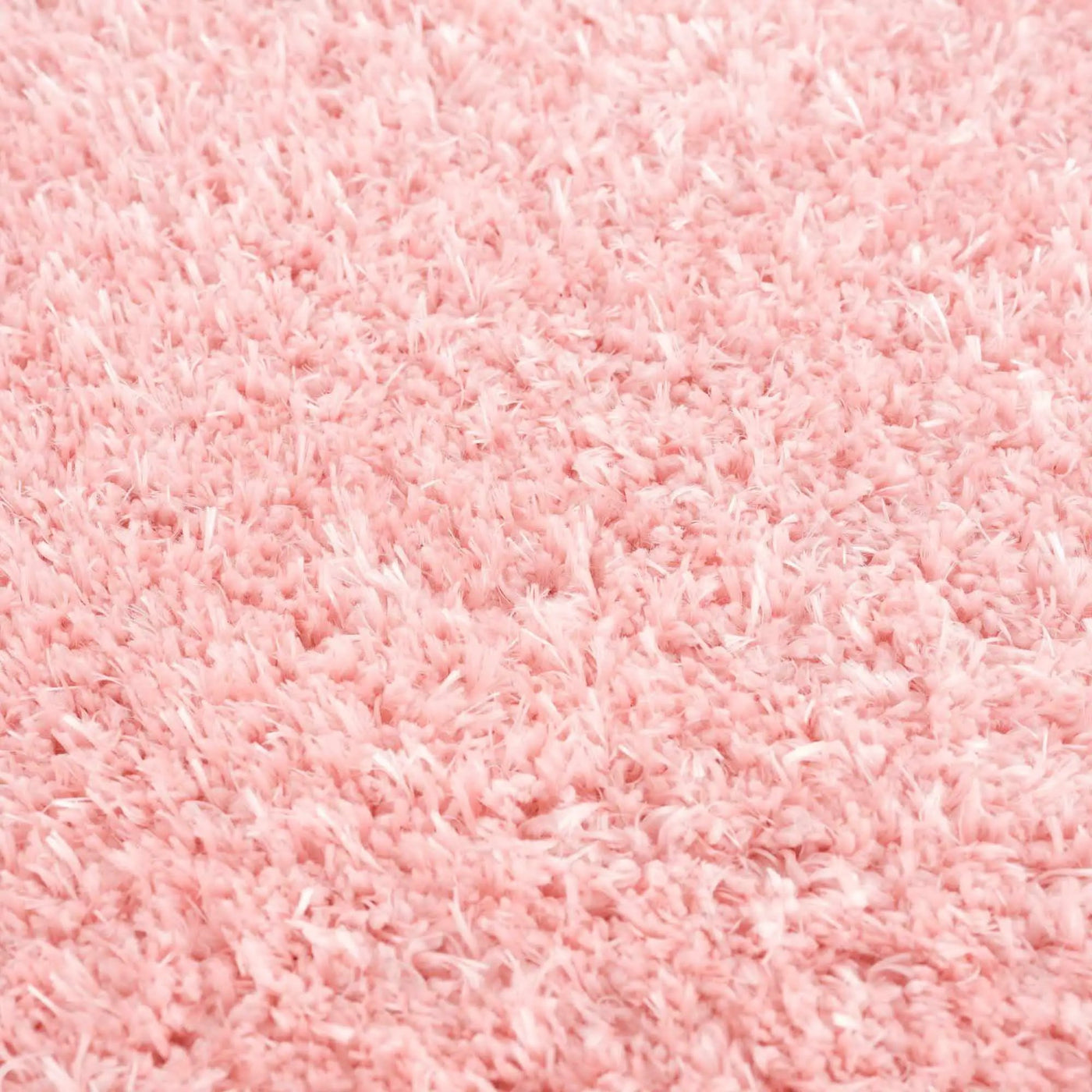 Faina Solid Pink Shag Washable Area Rug - Clearance by Boutique Rugs