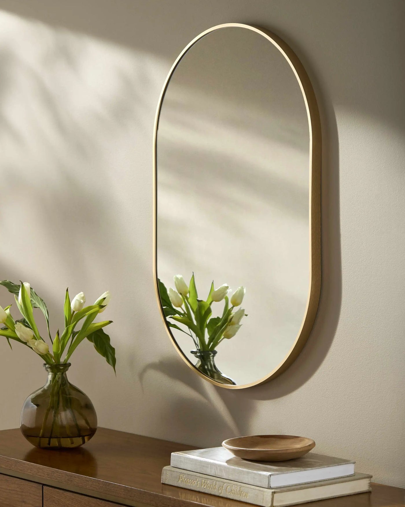 Hagenburg Gold Iron Frame Mirror by Boutique Rugs