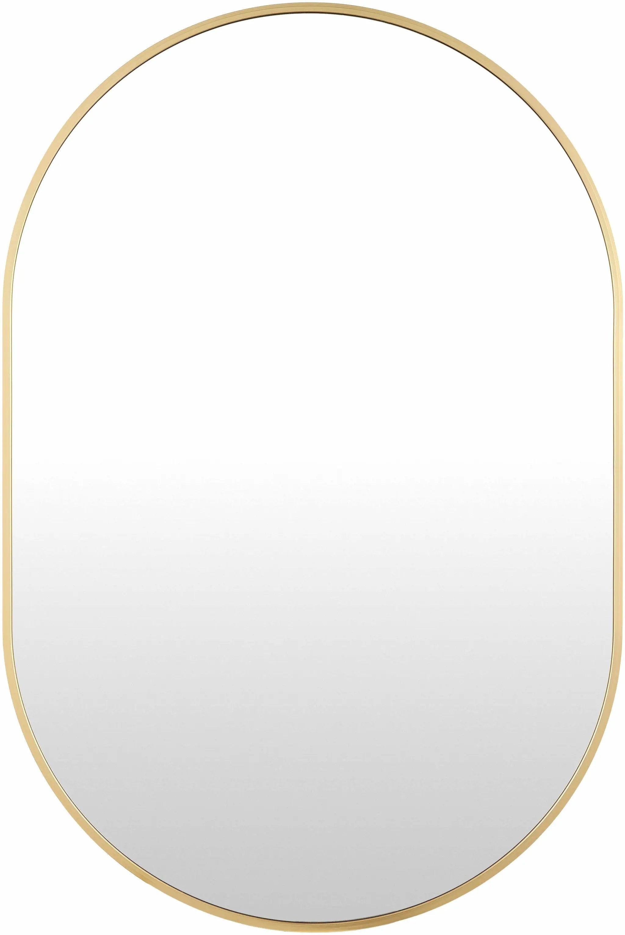 Hagenburg Gold Iron Frame Mirror by Boutique Rugs