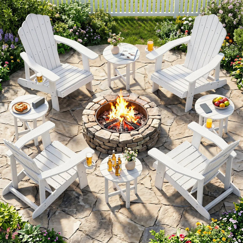 Adirondack Side Table 18x18 Weather-Resistant HIPS by DirectDeals