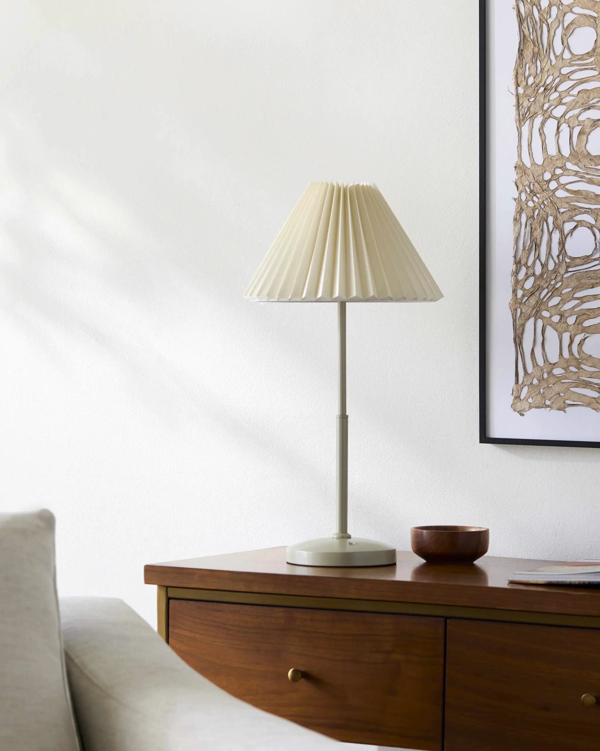 Hamidiyeh Cream Table Lamp by Boutique Rugs