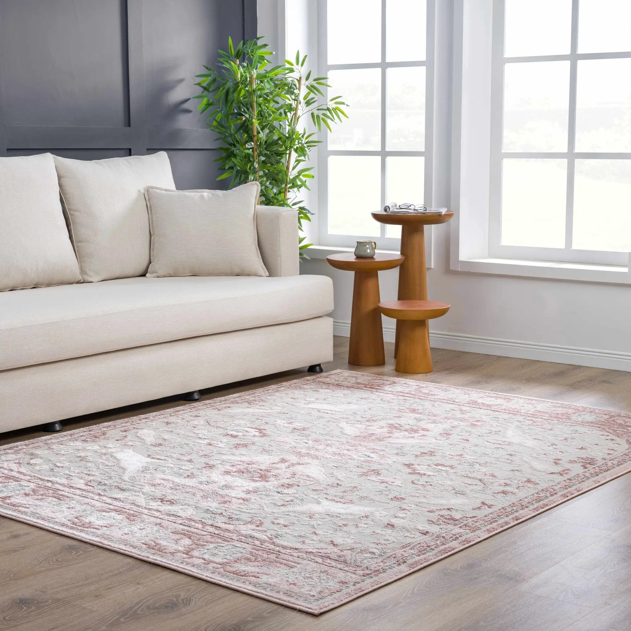 Zora Pink Area Rug by Boutique Rugs