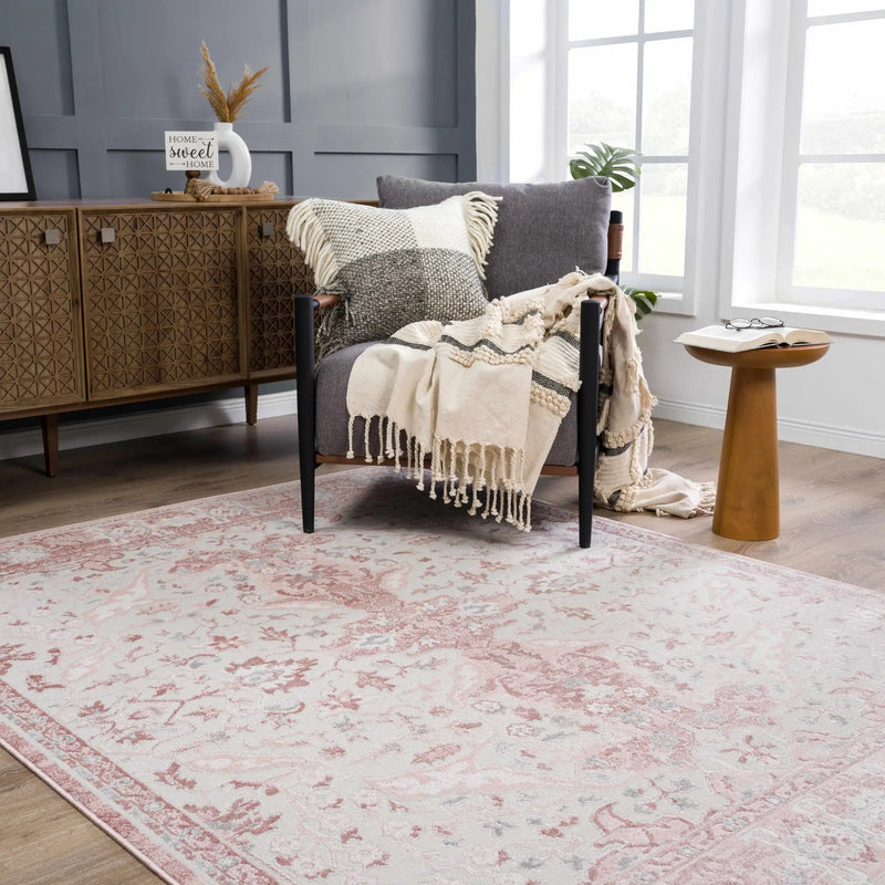 Zora Pink Area Rug by Boutique Rugs