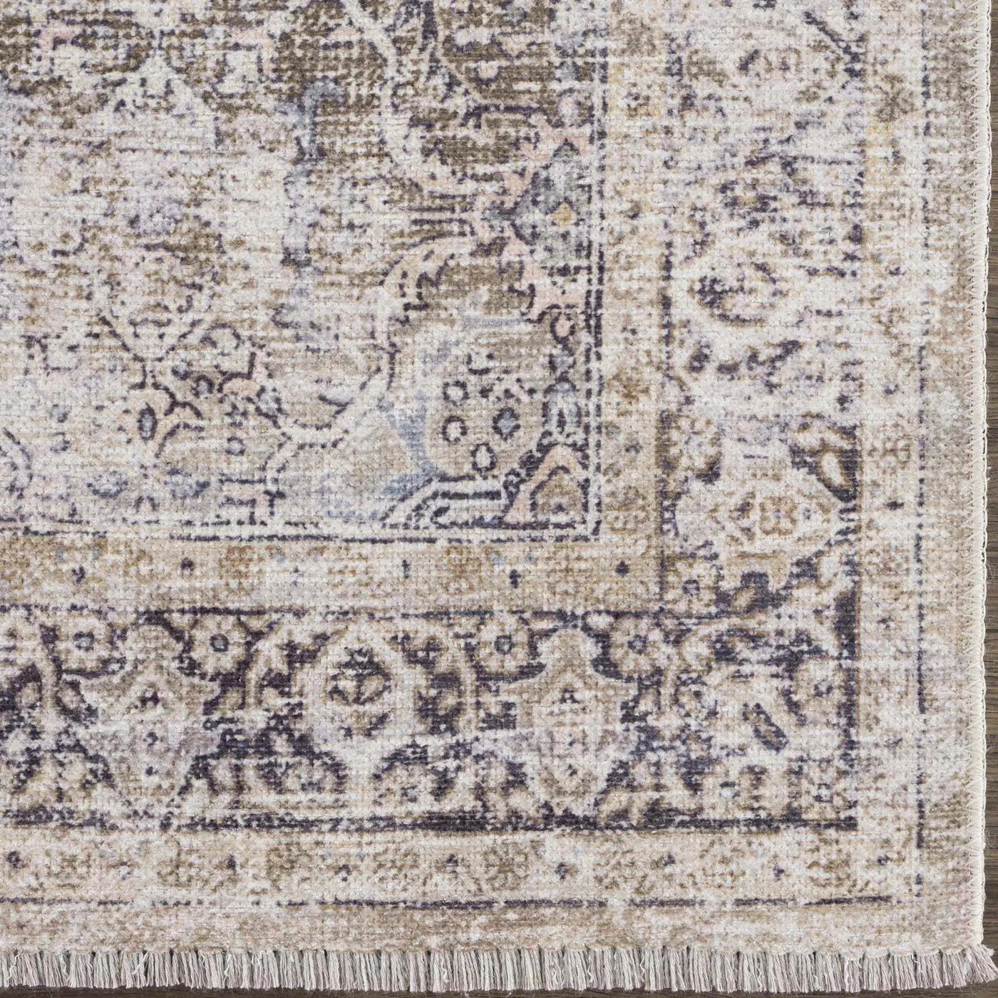 Olive Holi-2304 Washable Area Rug by Boutique Rugs