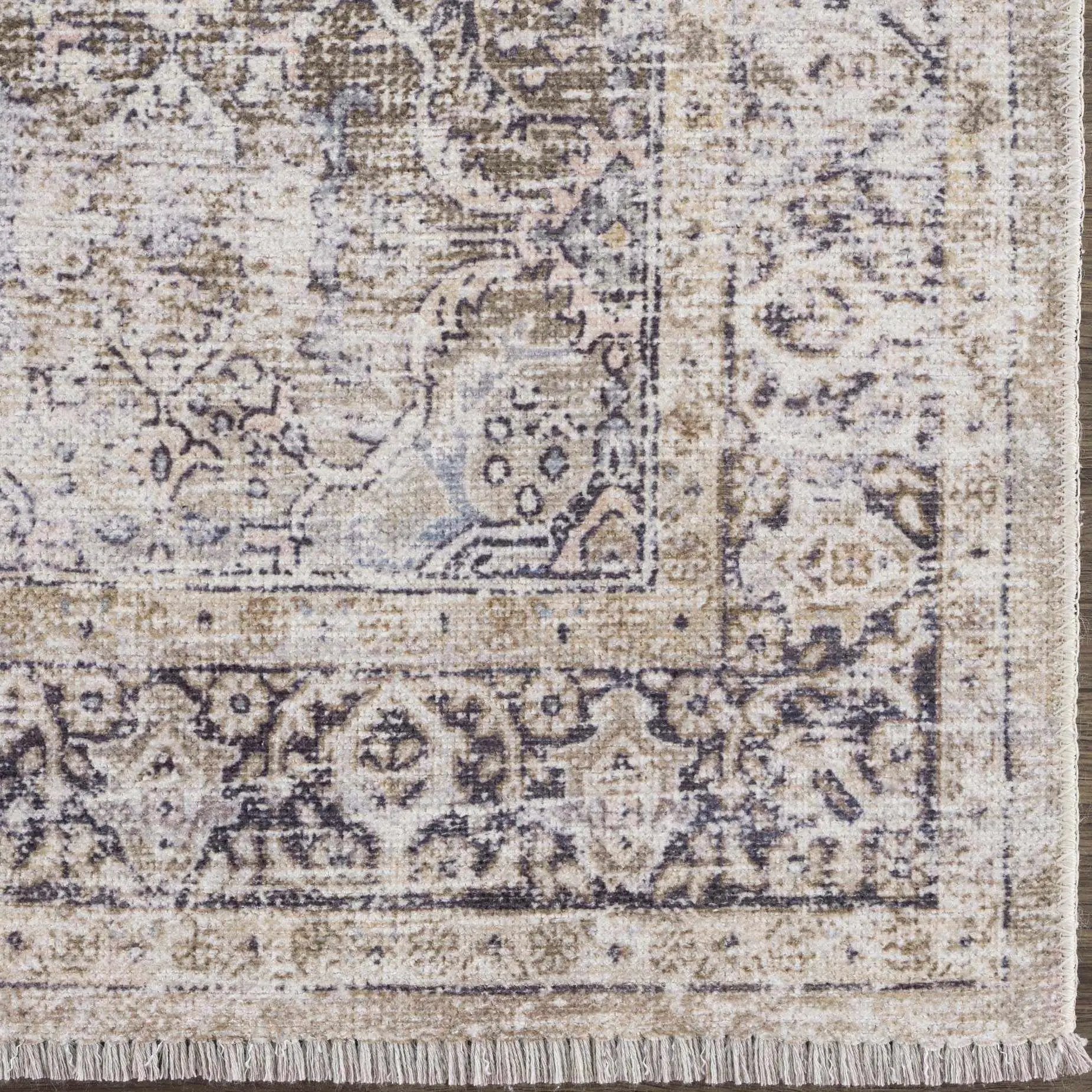 Olive Holi-2304 Washable Area Rug by Boutique Rugs