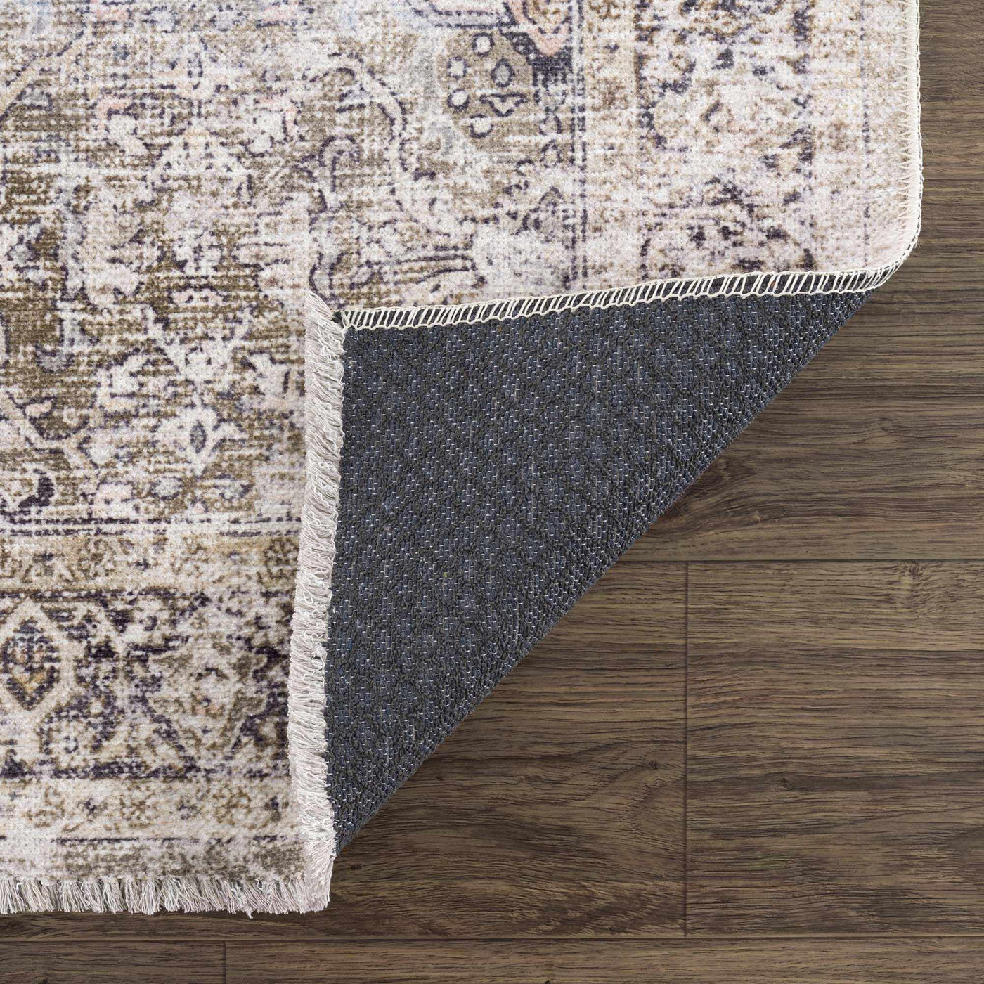 Olive Holi-2304 Washable Area Rug by Boutique Rugs
