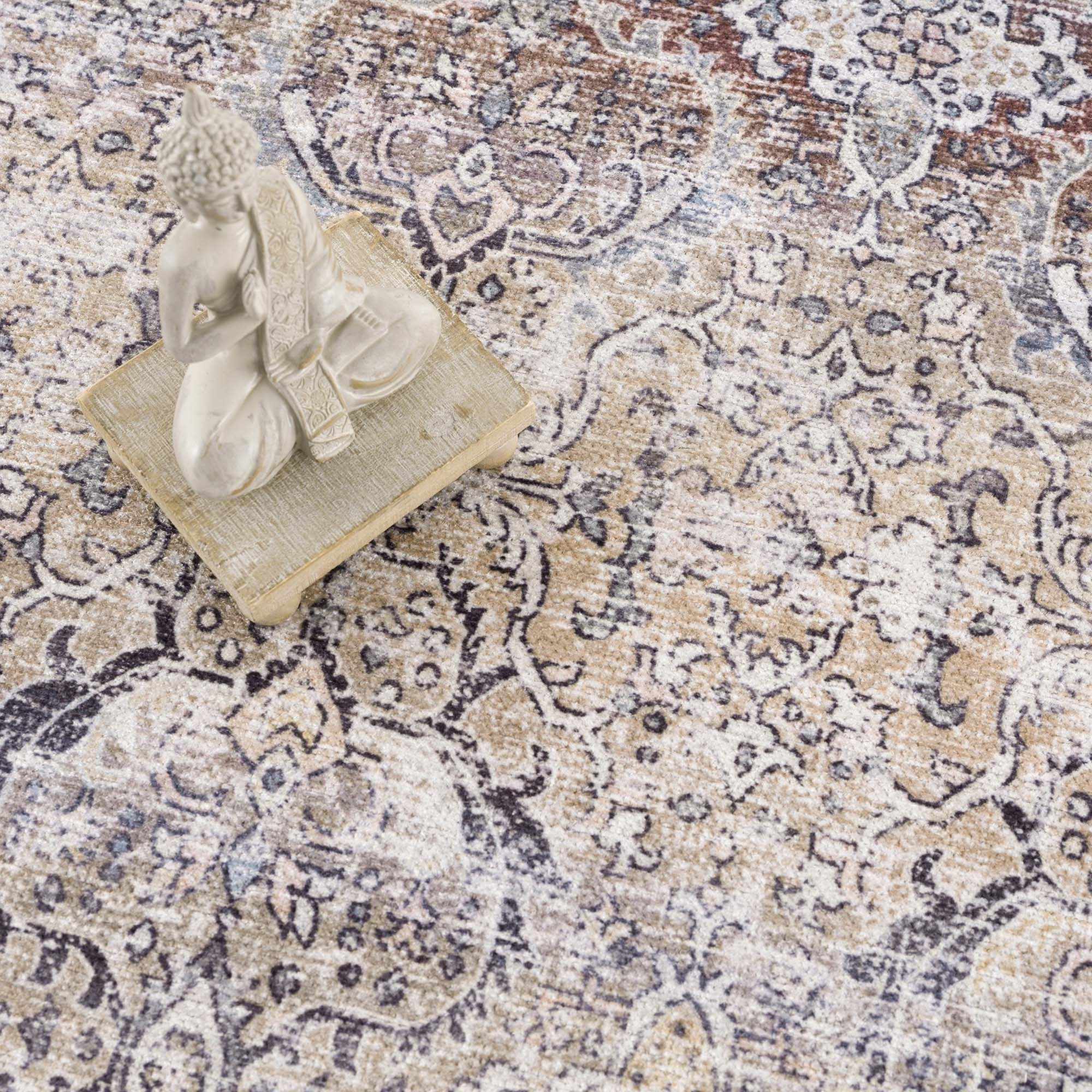 Olive Holi-2304 Washable Area Rug by Boutique Rugs