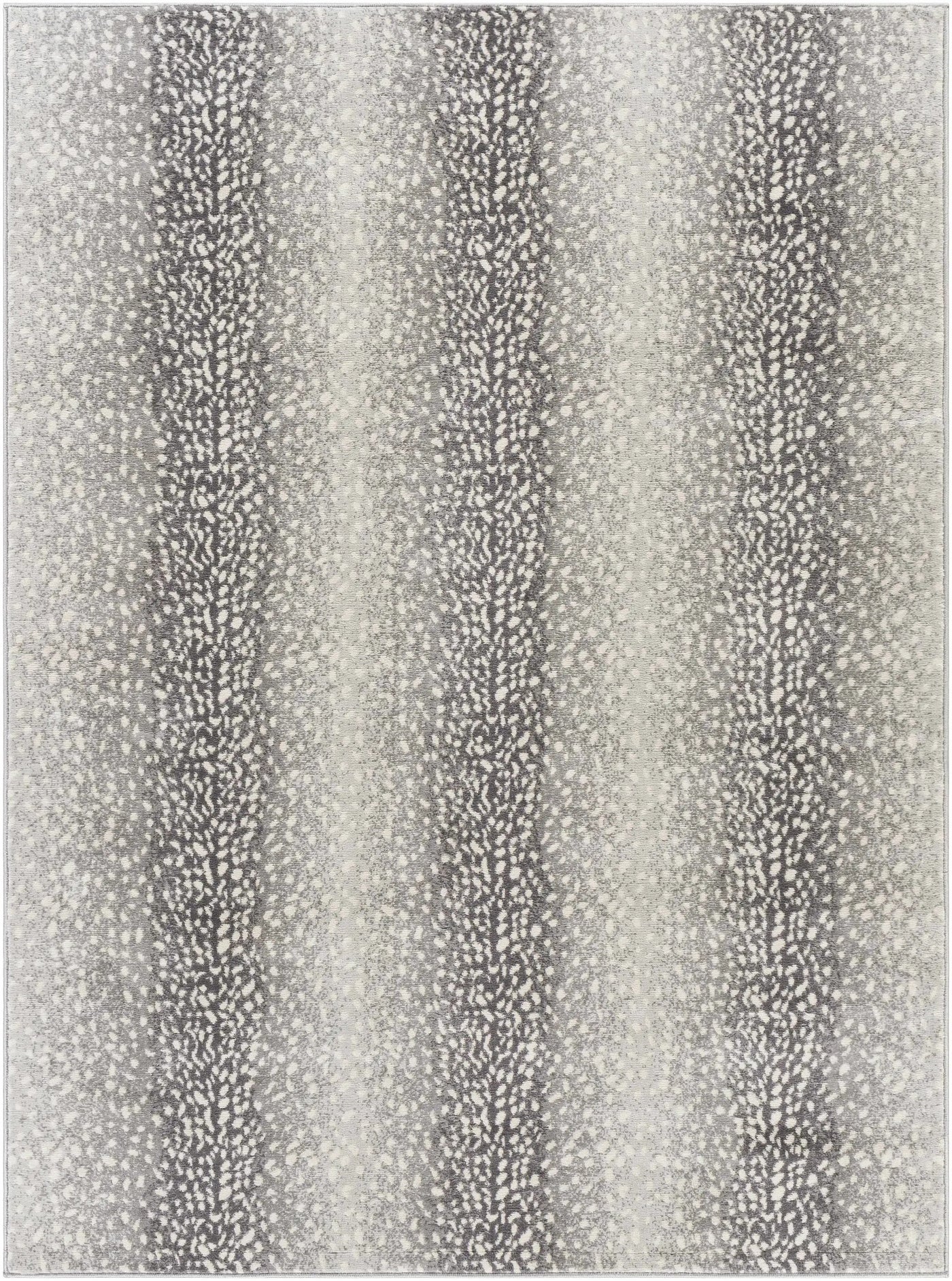 Pointblank Black&Gray Antelope Print Rug by Boutique Rugs