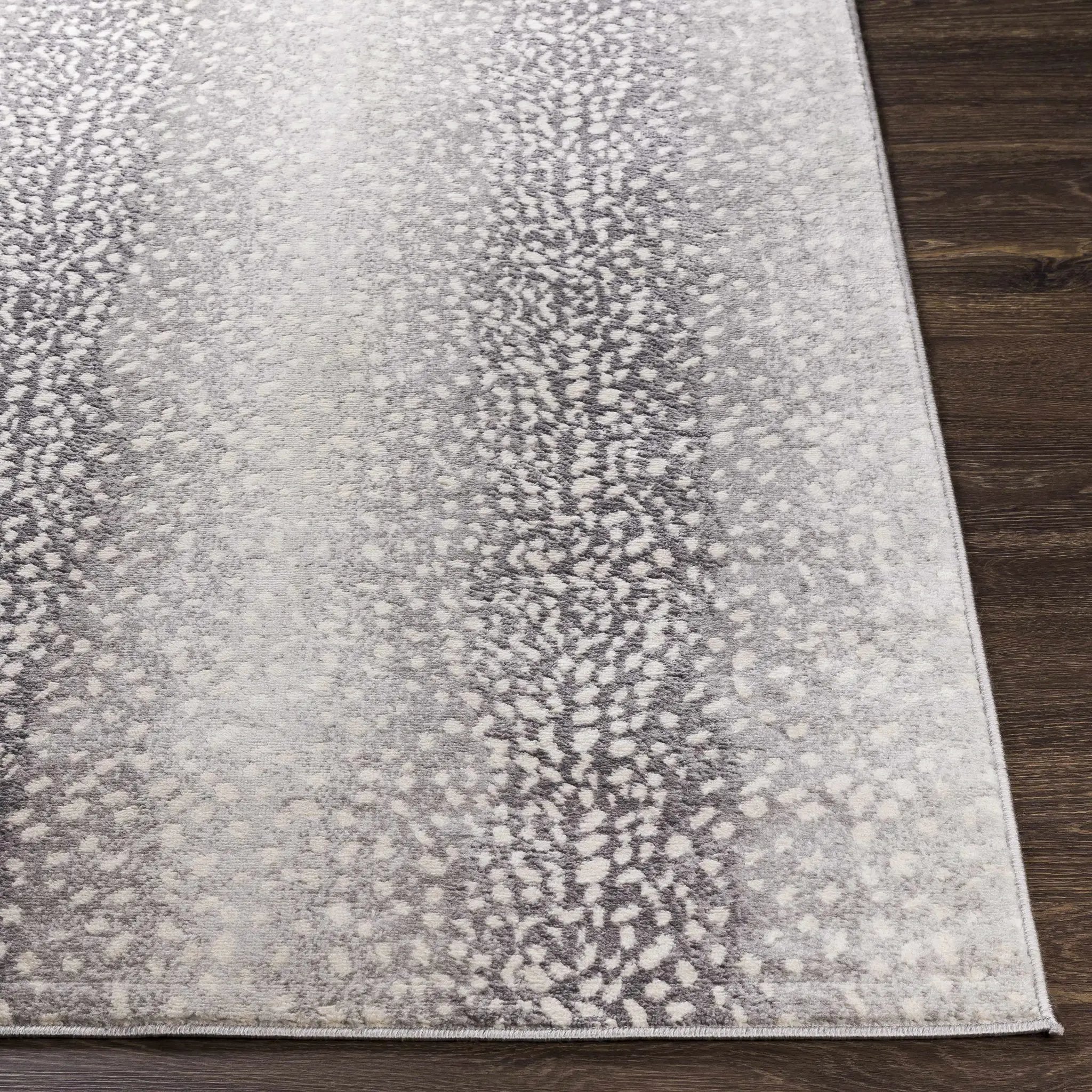 Pointblank Black&Gray Antelope Print Rug by Boutique Rugs
