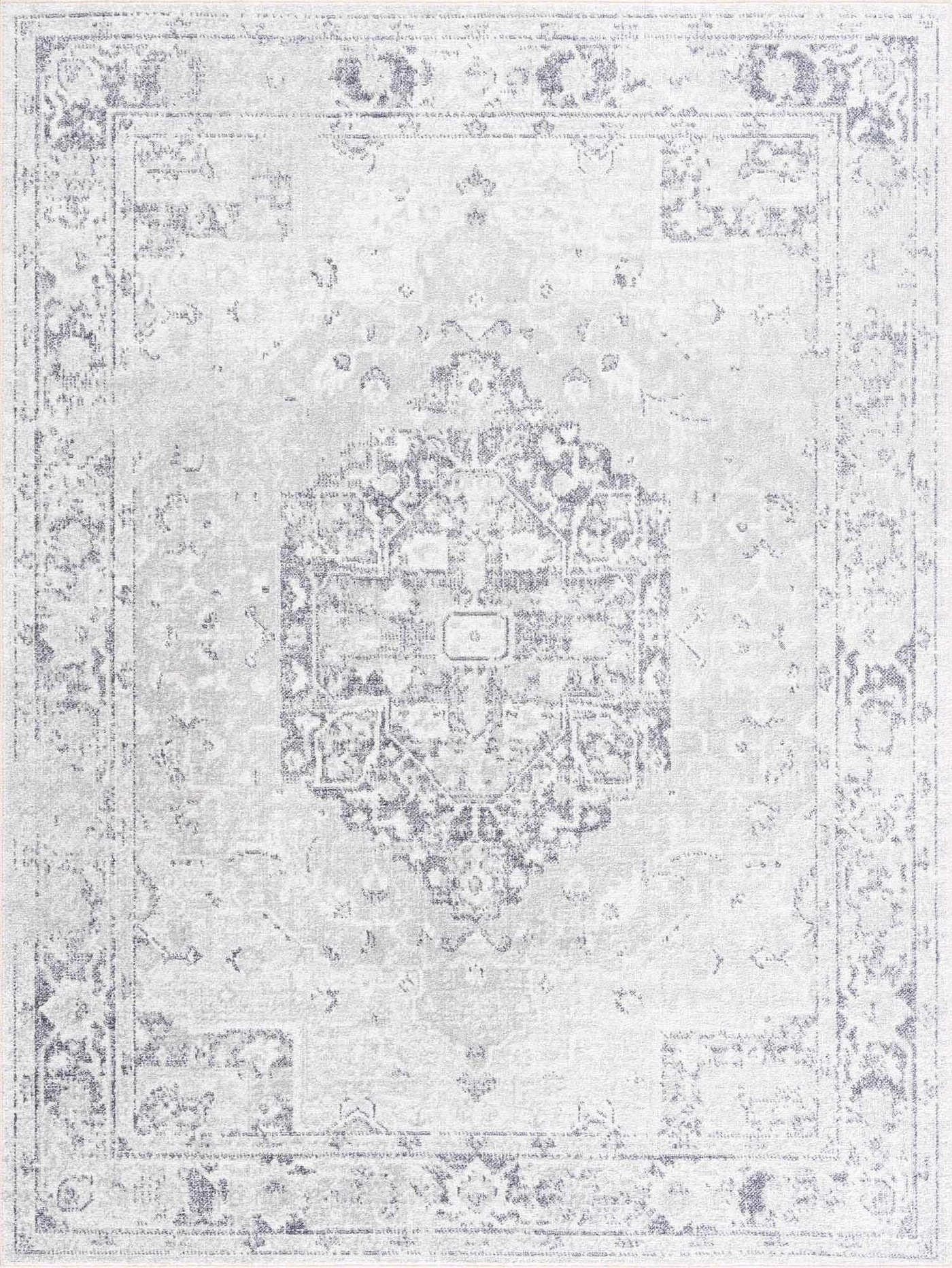 Akram Antrasit Flat Pile Washable Rug by Boutique Rugs