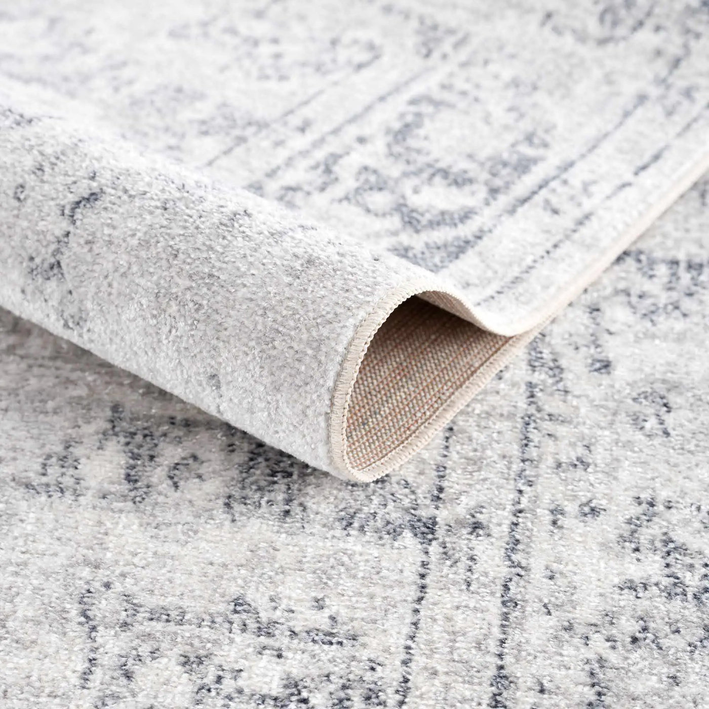 Akram Antrasit Flat Pile Washable Rug by Boutique Rugs