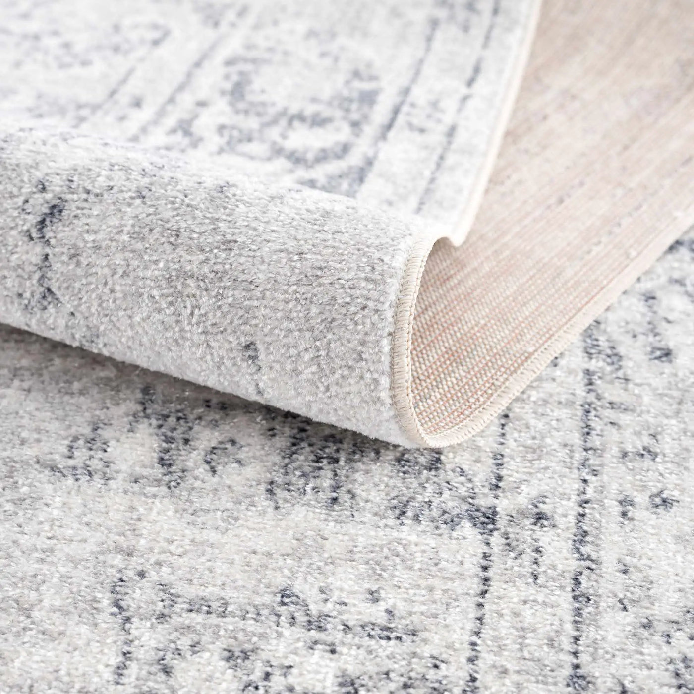 Akram Antrasit Flat Pile Washable Rug by Boutique Rugs